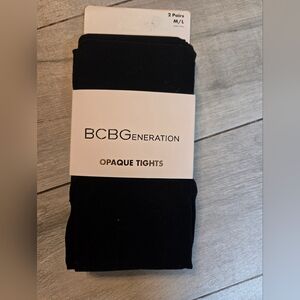 BCBGeneration Black Opaque Tights